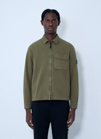 Stone Island Men Logo Patch Overshirt