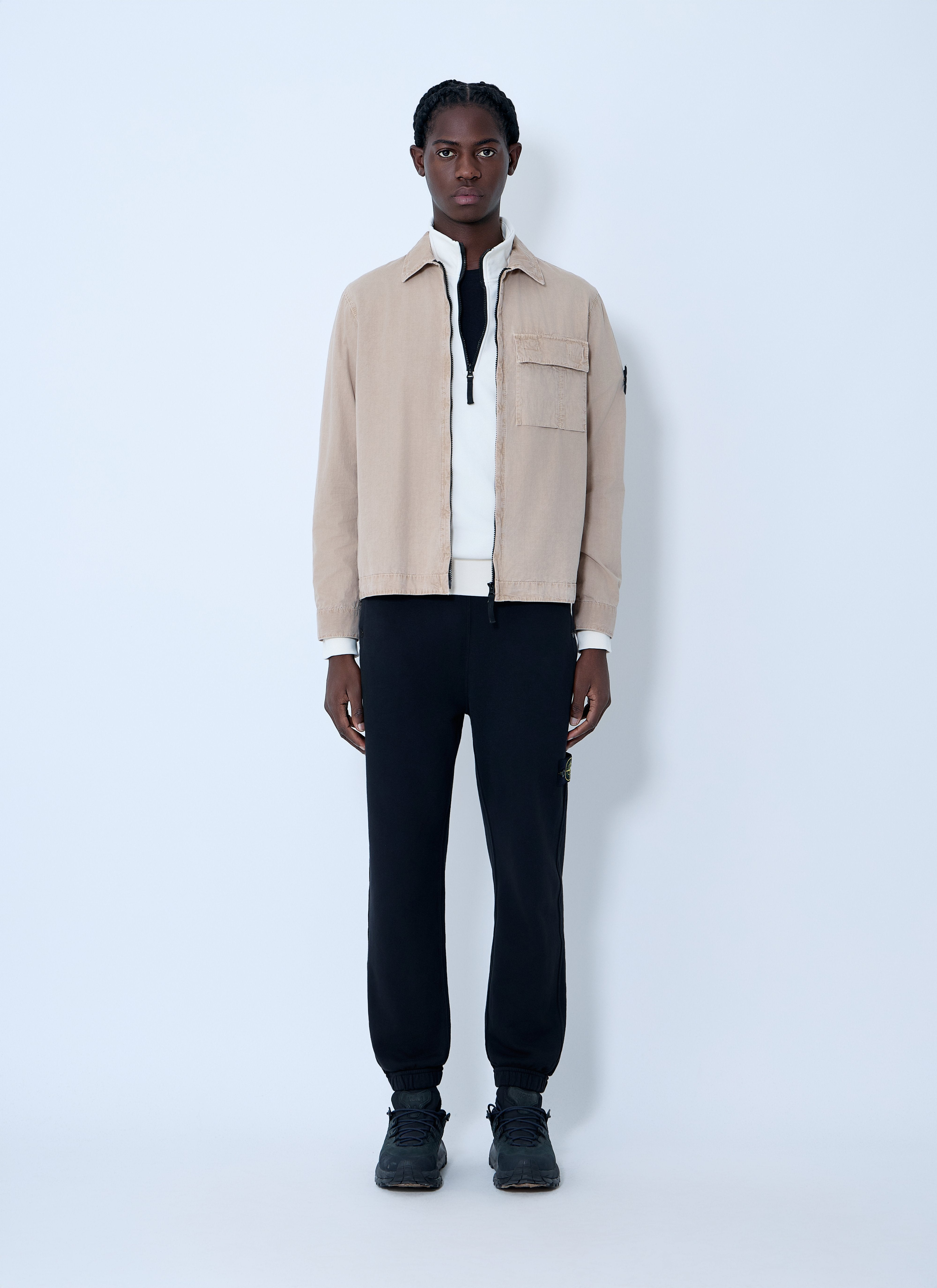 Stone Island Men Logo Patch Overshirt – Bluefly