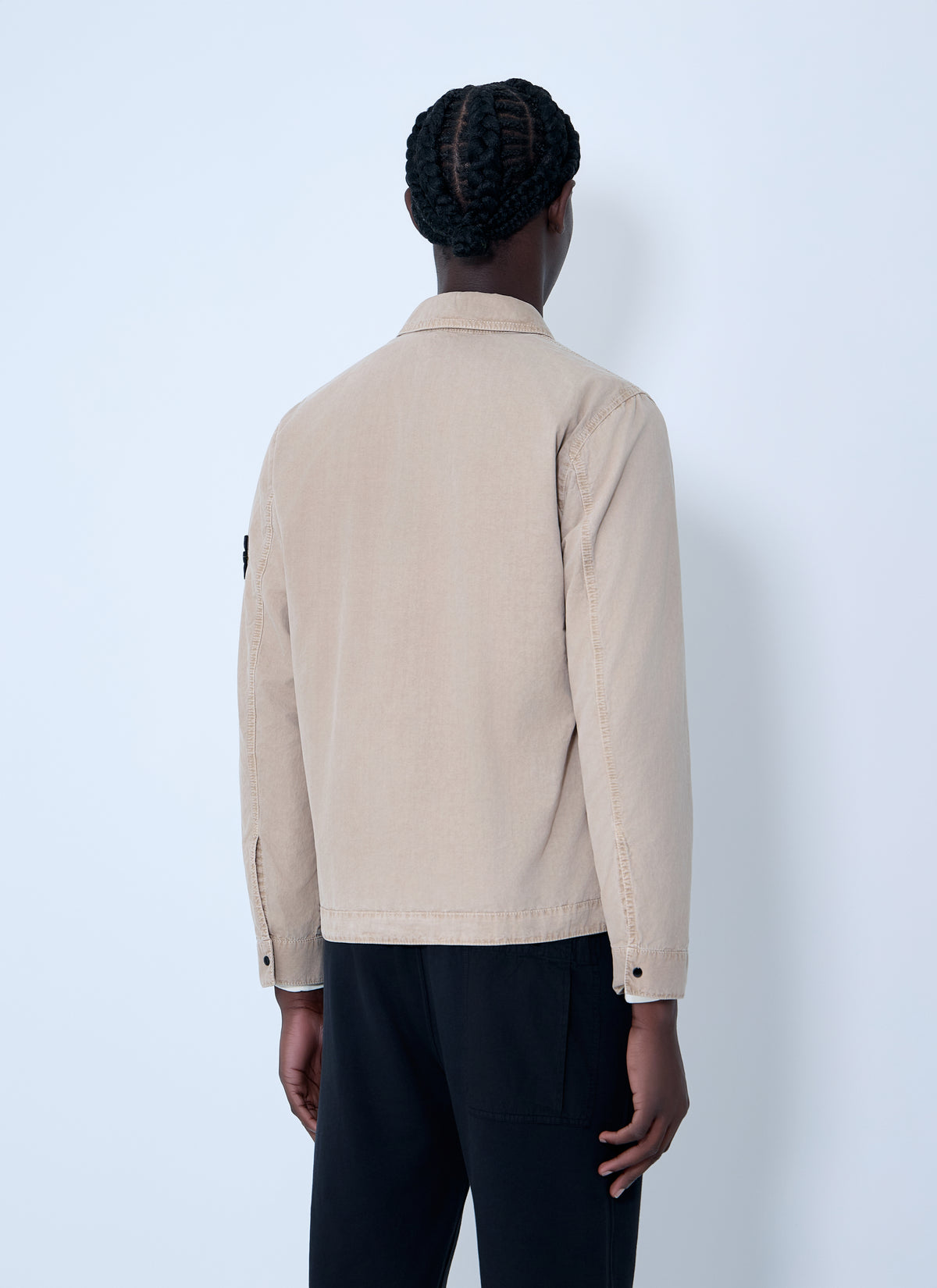 Stone Island Men Logo Patch Overshirt