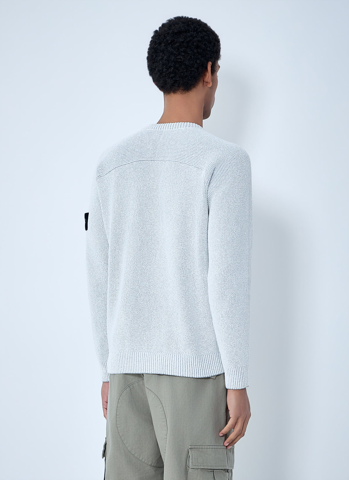 Stone Island Men Ribbed Knit Crewneck Sweater