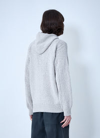 Stone Island Men Zip-Up Knit Hoodie