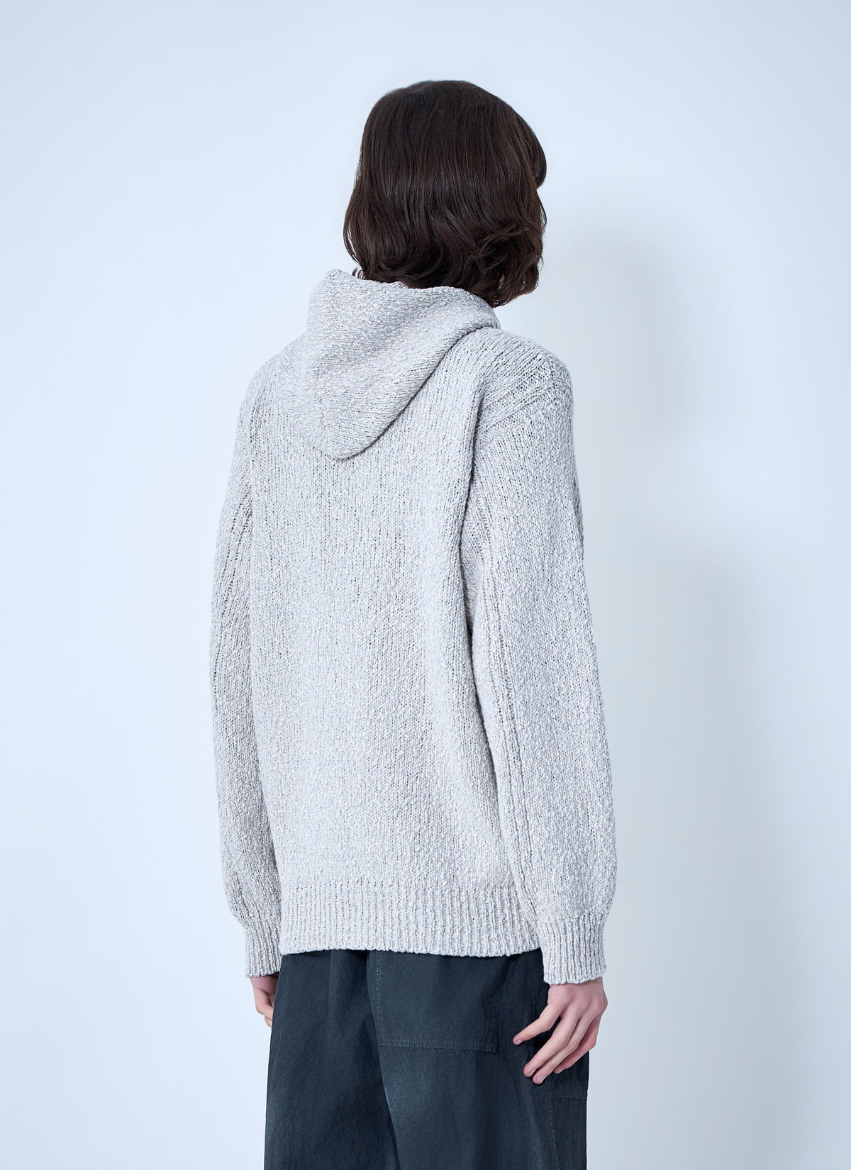 Stone Island Men Zip-Up Knit Hoodie