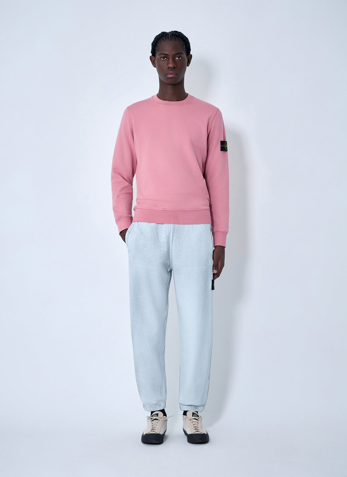 Stone Island Men Logo Patch Sweatshirt