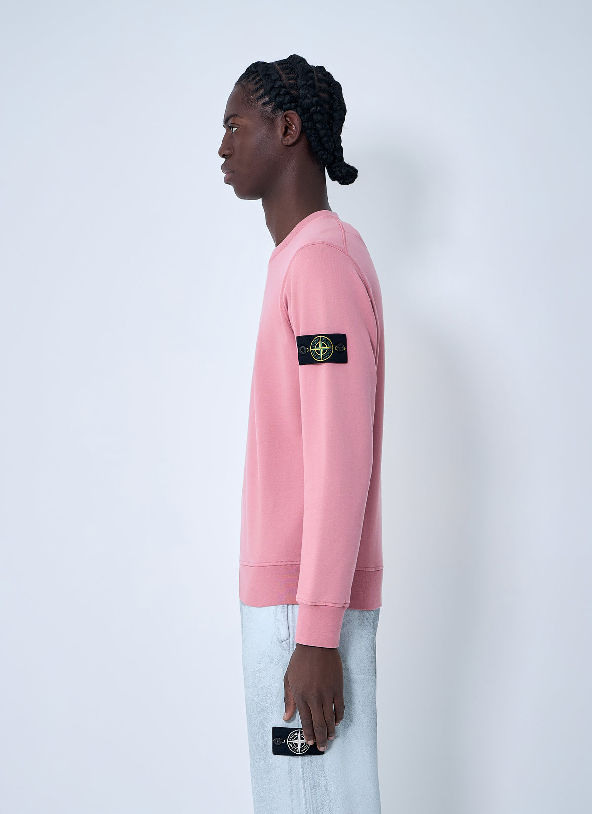 Stone Island Men Logo Patch Sweatshirt