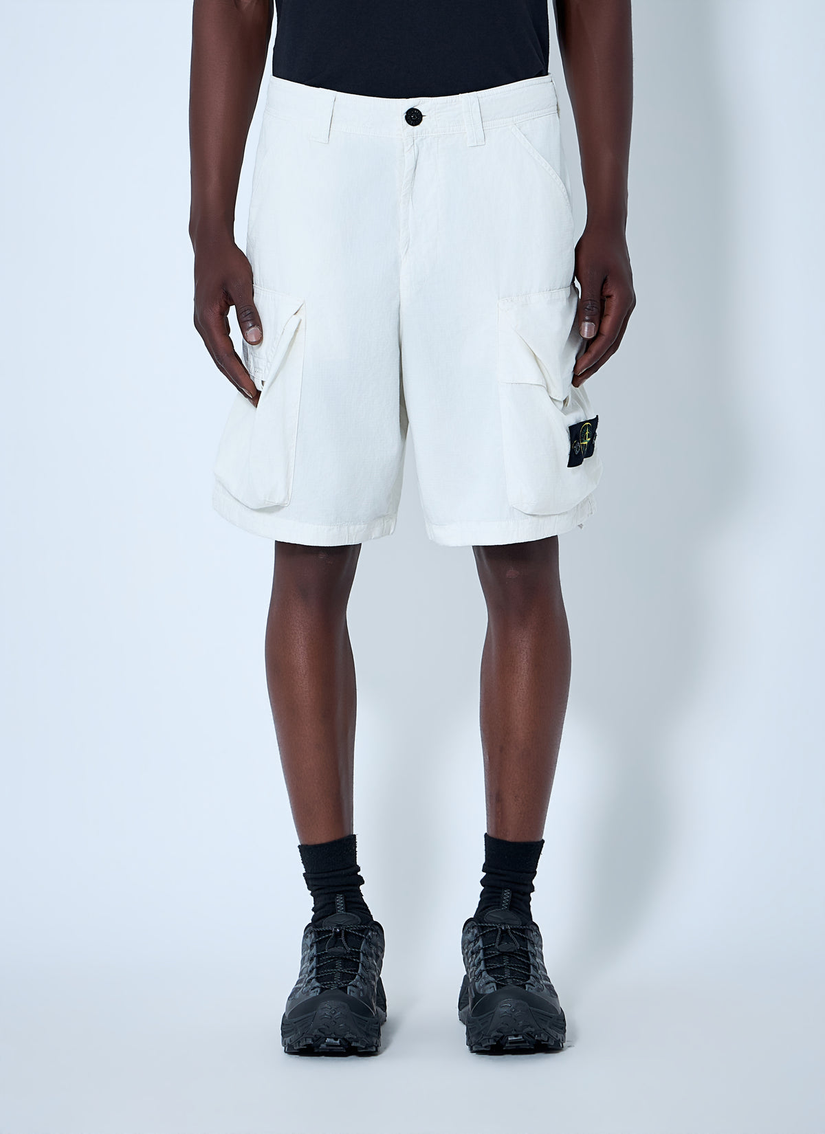 Stone Island Stone Island Men Cargo Shorts With Flap Pockets