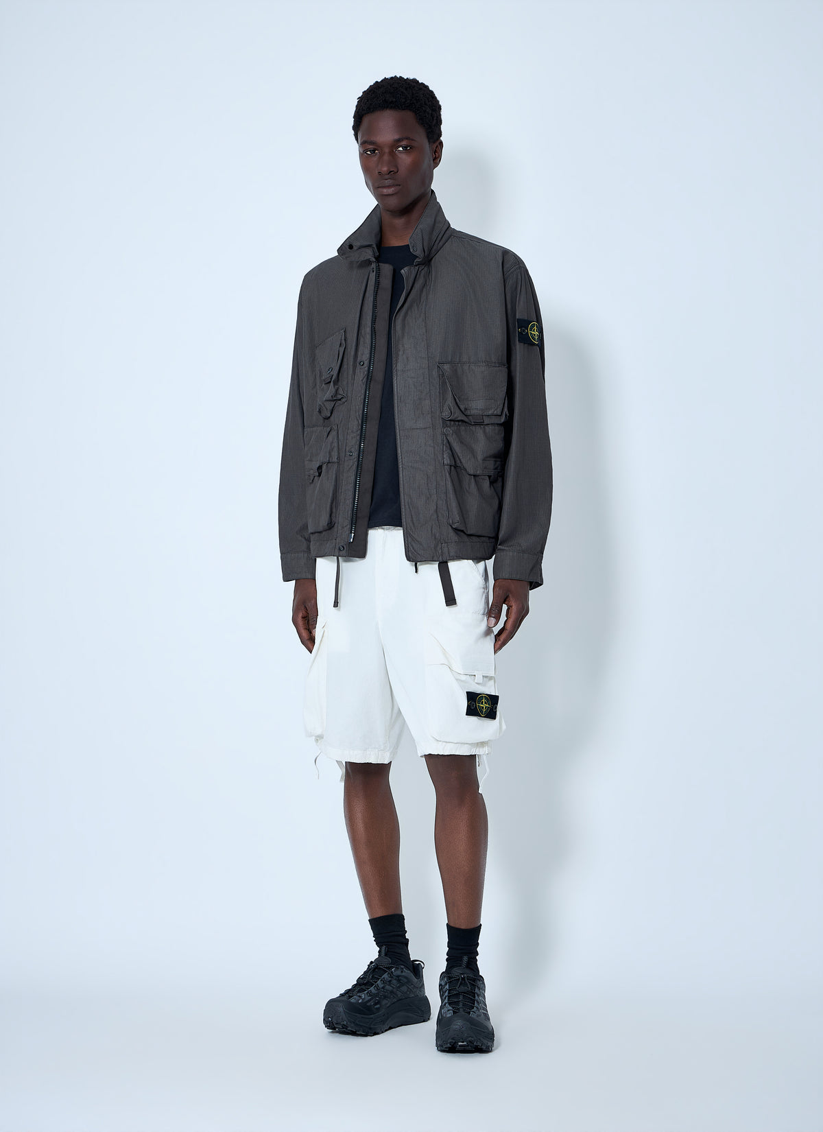 Stone Island Stone Island Men Cargo Shorts With Flap Pockets