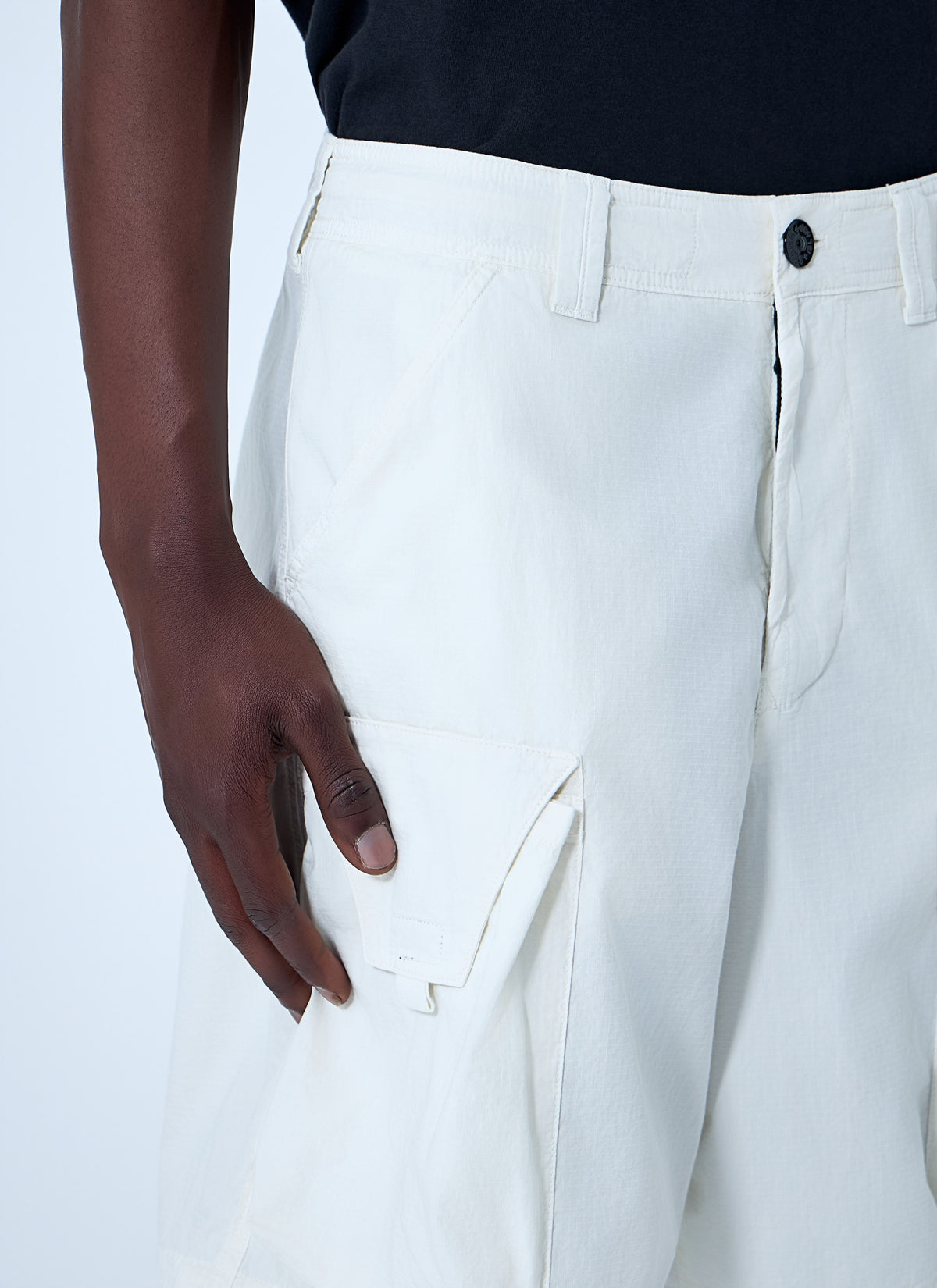 Stone Island Stone Island Men Cargo Shorts With Flap Pockets