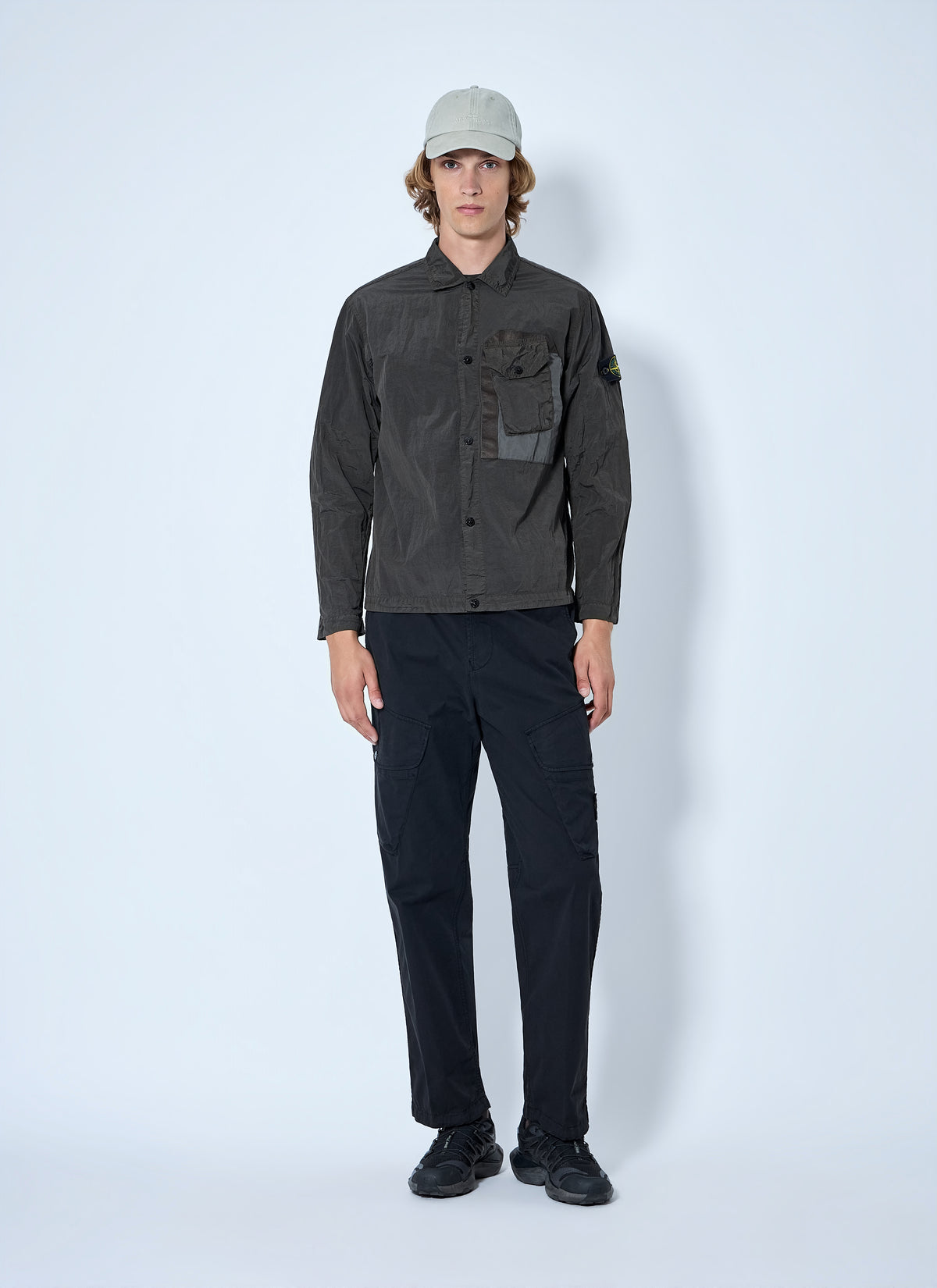 Stone Island Stone Island Men Technical Overshirt With Patch Pocket