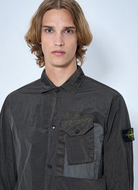 Stone Island Stone Island Men Technical Overshirt With Patch Pocket