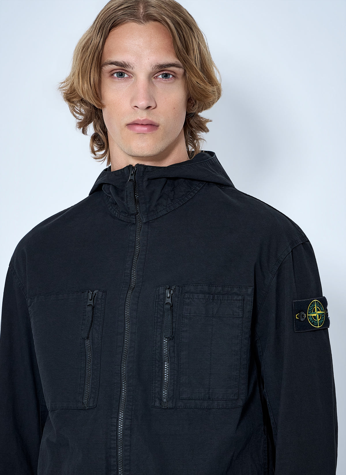 Stone Island Men Hooded Utility Jacket