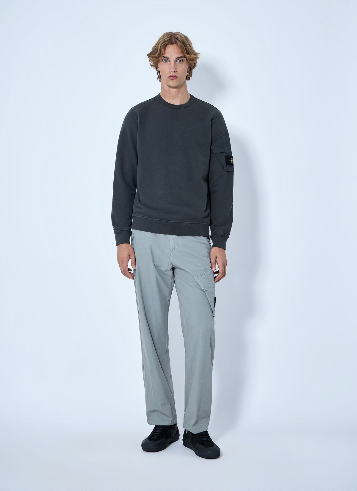 Stone Island Men Cargo Trousers With Elasticated Waistband