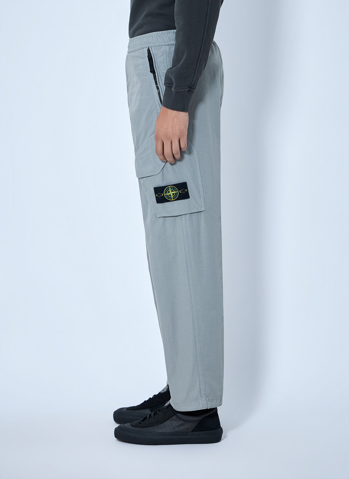 Stone Island Men Cargo Trousers With Elasticated Waistband