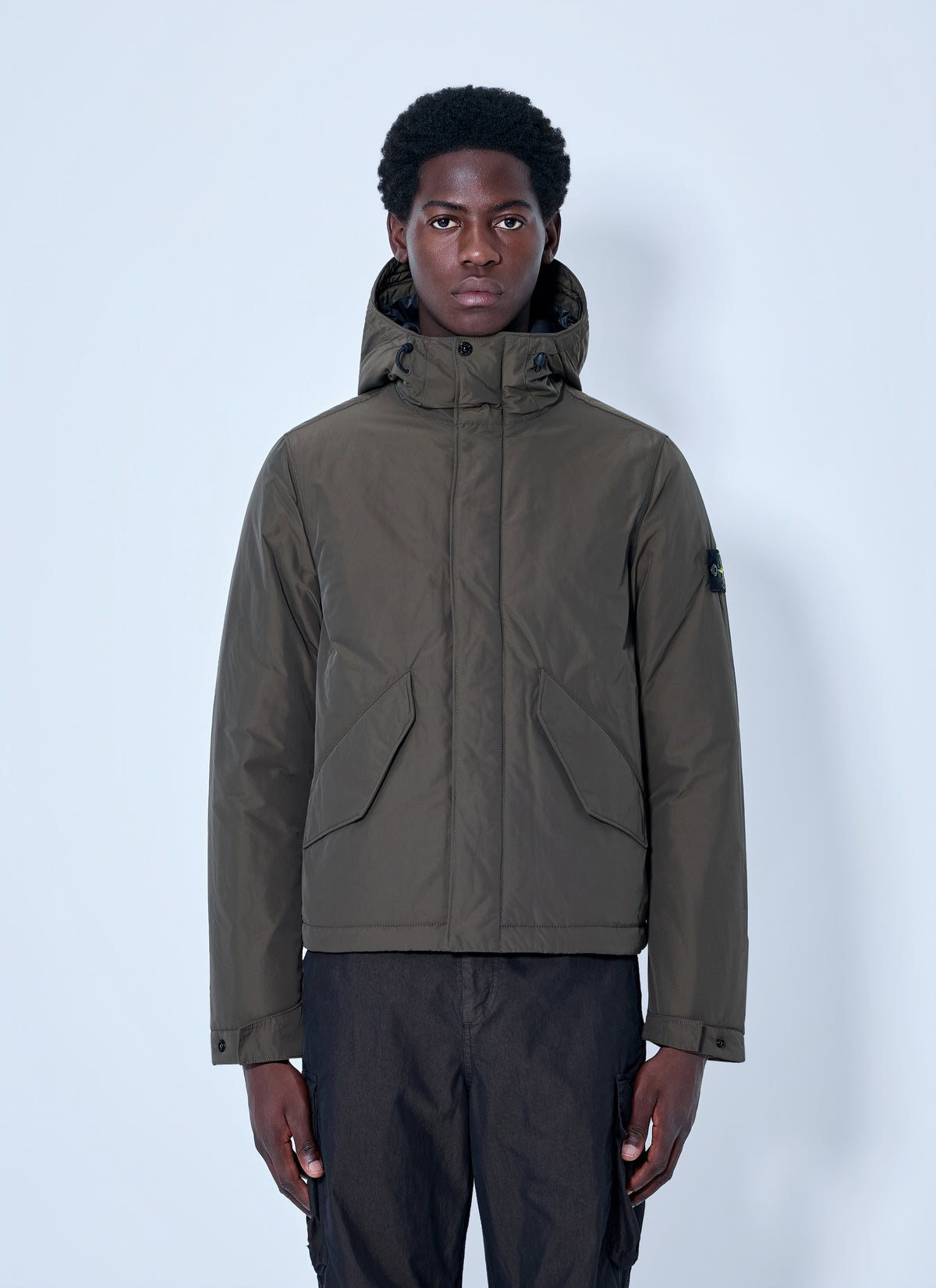 Stone Island Men Hooded Quilted Jacket