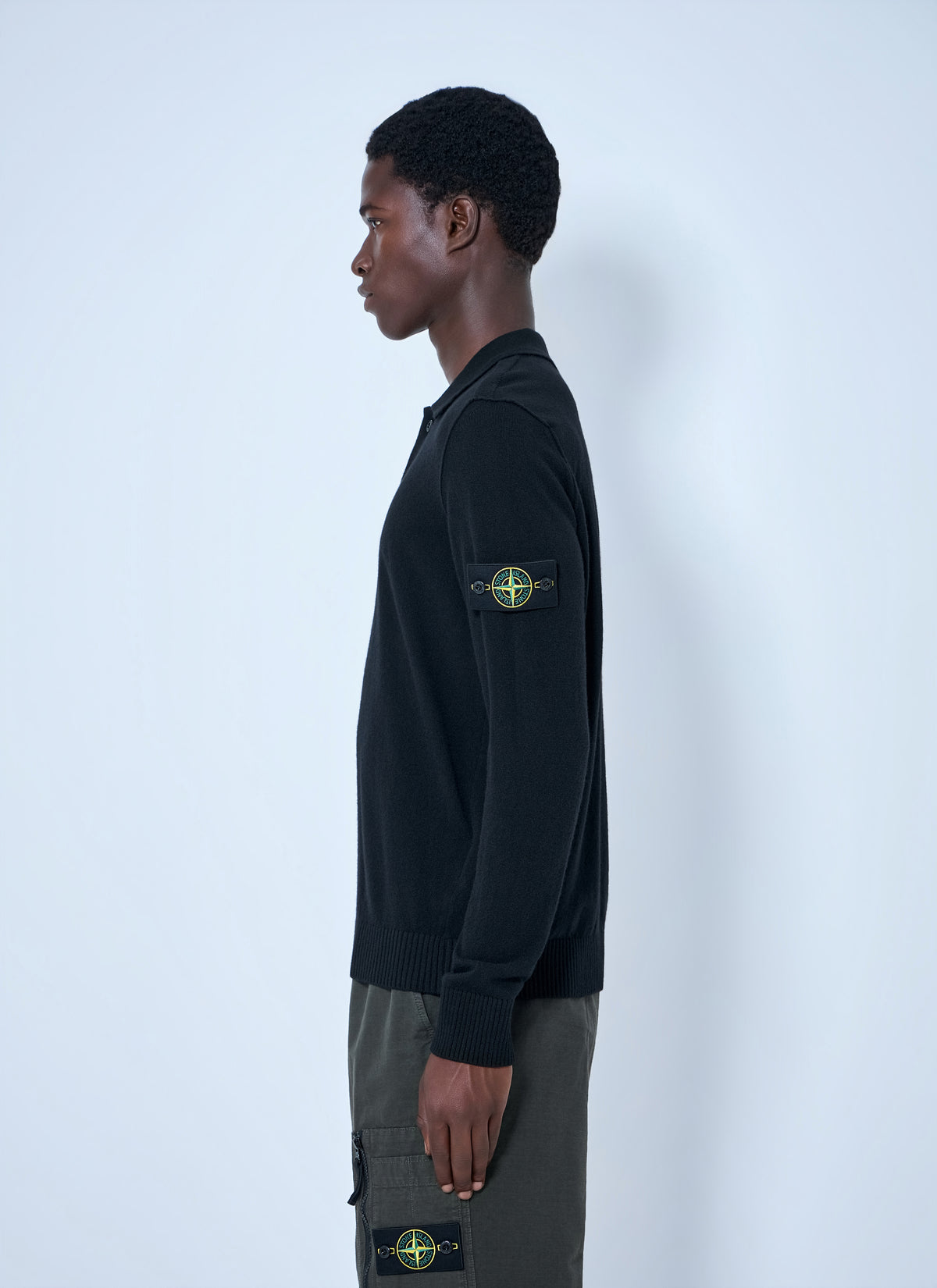 Stone Island Men Long Sleeve Polo Knit