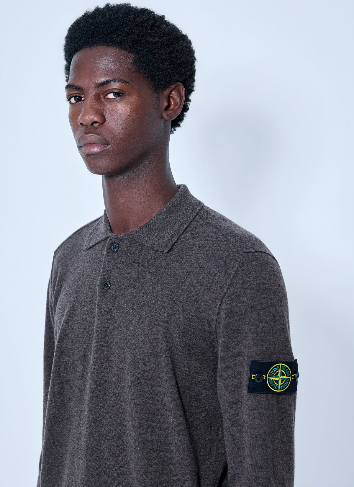 Stone Island Men Long Sleeve Polo