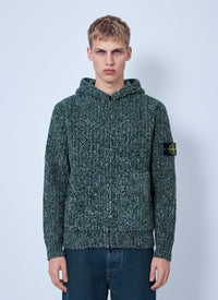 Stone Island Men Knit Zip-Up Hoodie