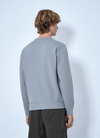 Stone Island Men Crewneck Sweatshirt With Sleeve Logo Patch