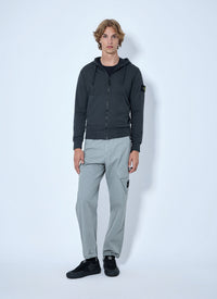 Stone Island Men Hooded Zip-Up Sweatshirt