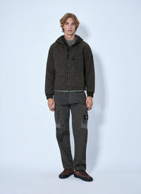 Stone Island Men Quilted Hooded Jacket