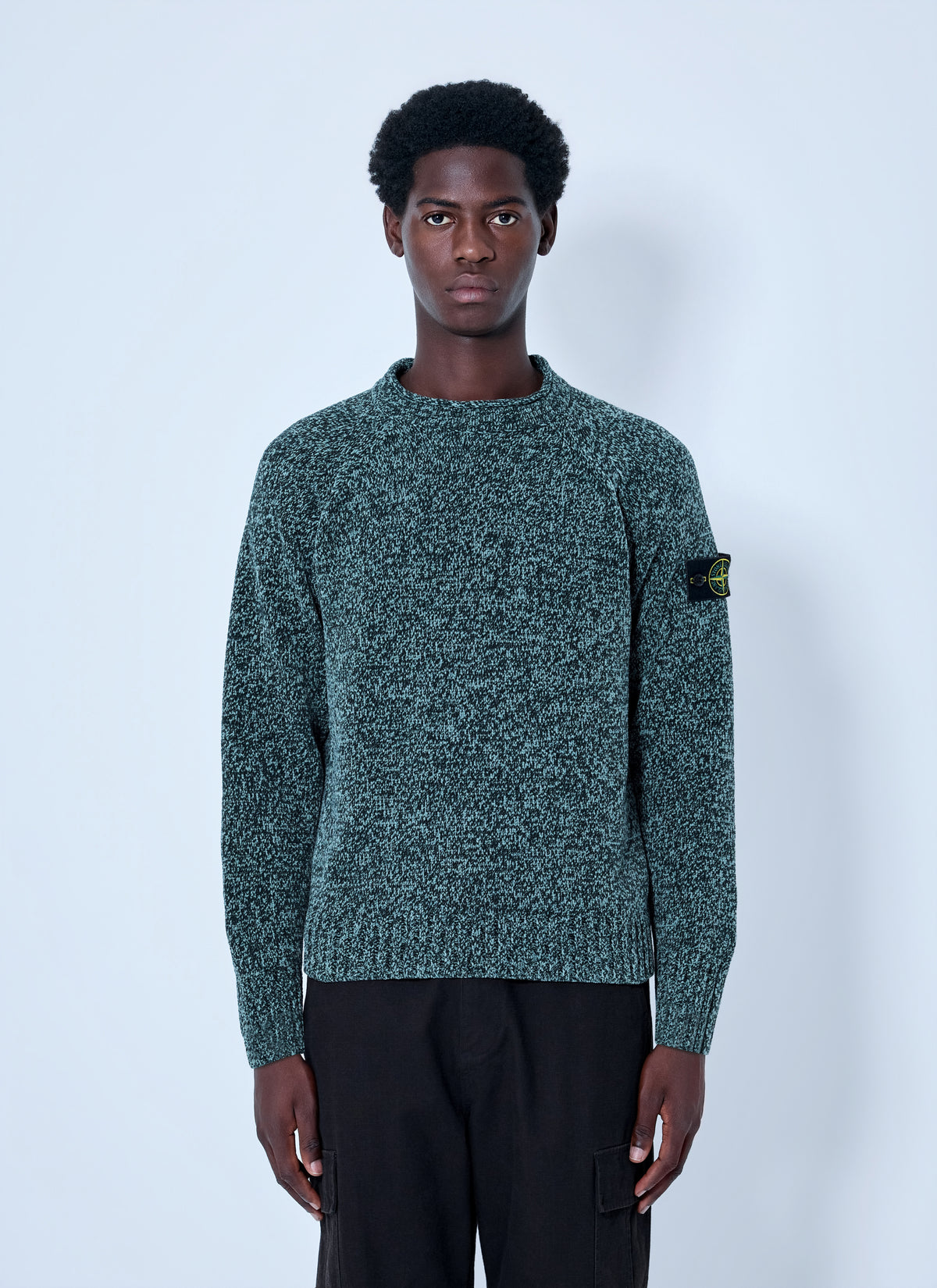 Stone Island Men Knitted Crewneck Sweater