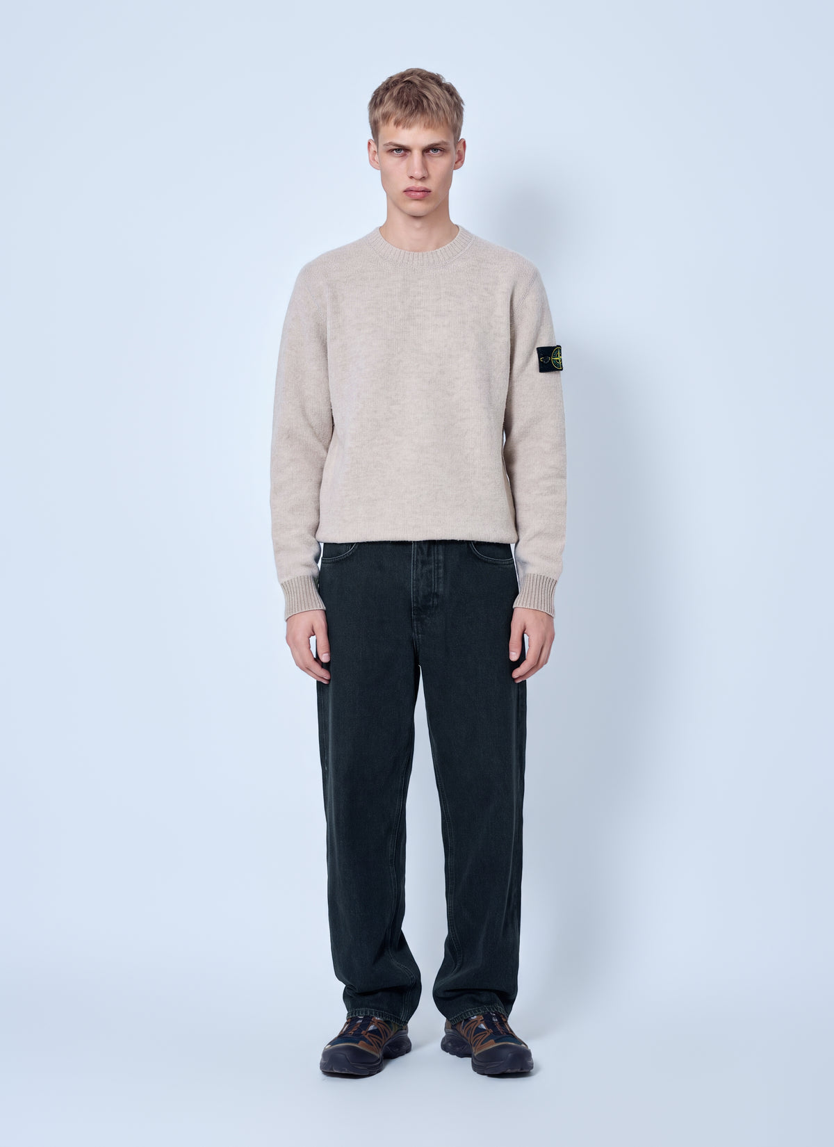 Stone Island Men Alpaca And Wool Crewneck Sweater
