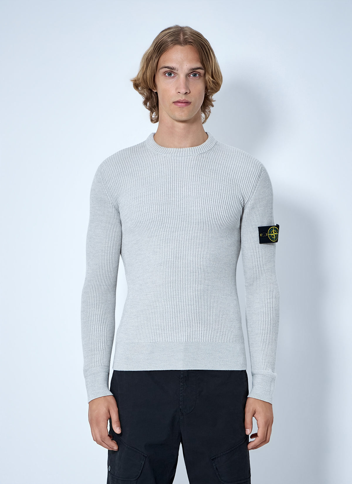 Stone Island Men Ribbed Crewneck Sweater