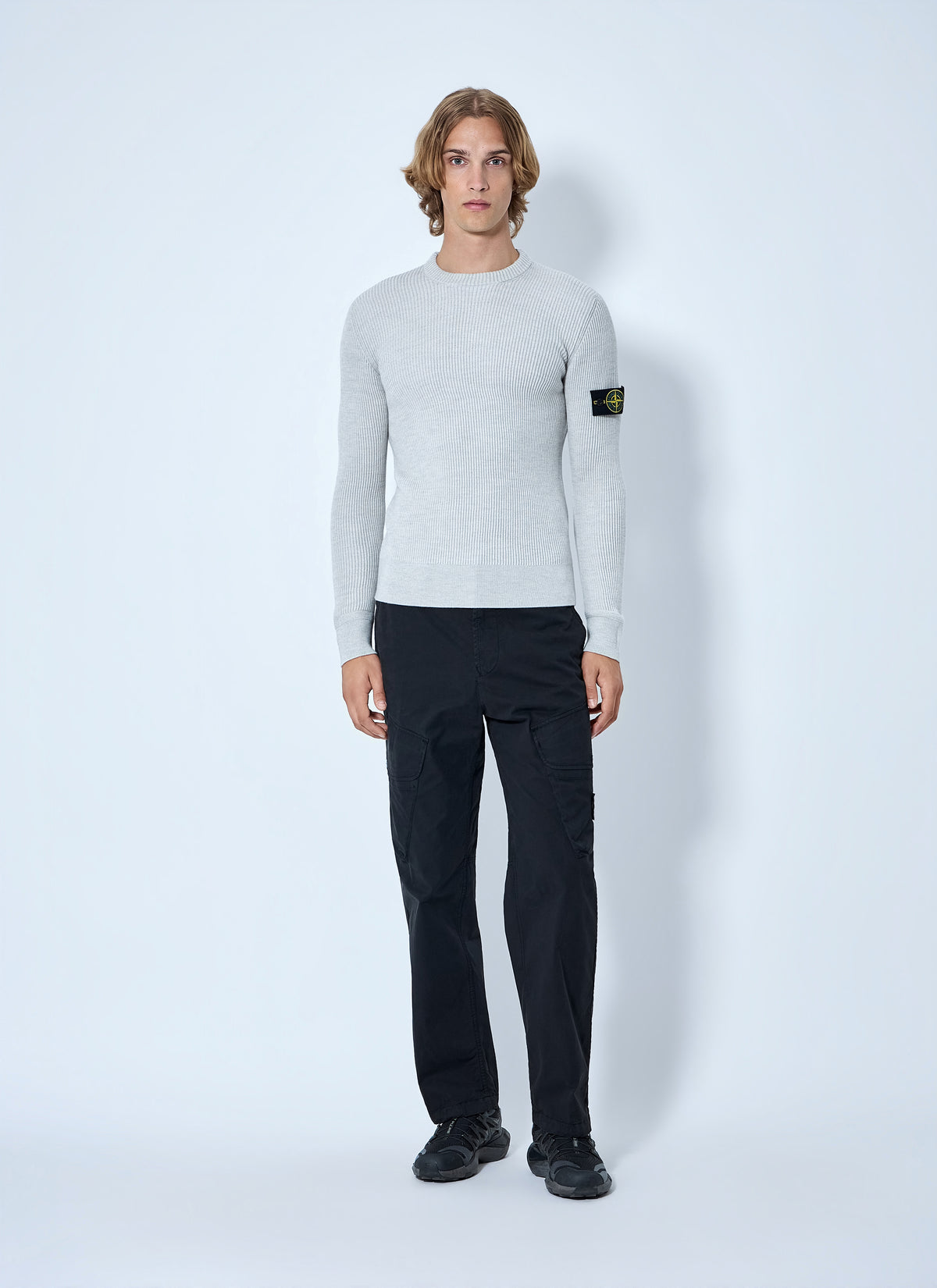 Stone Island Men Ribbed Crewneck Sweater