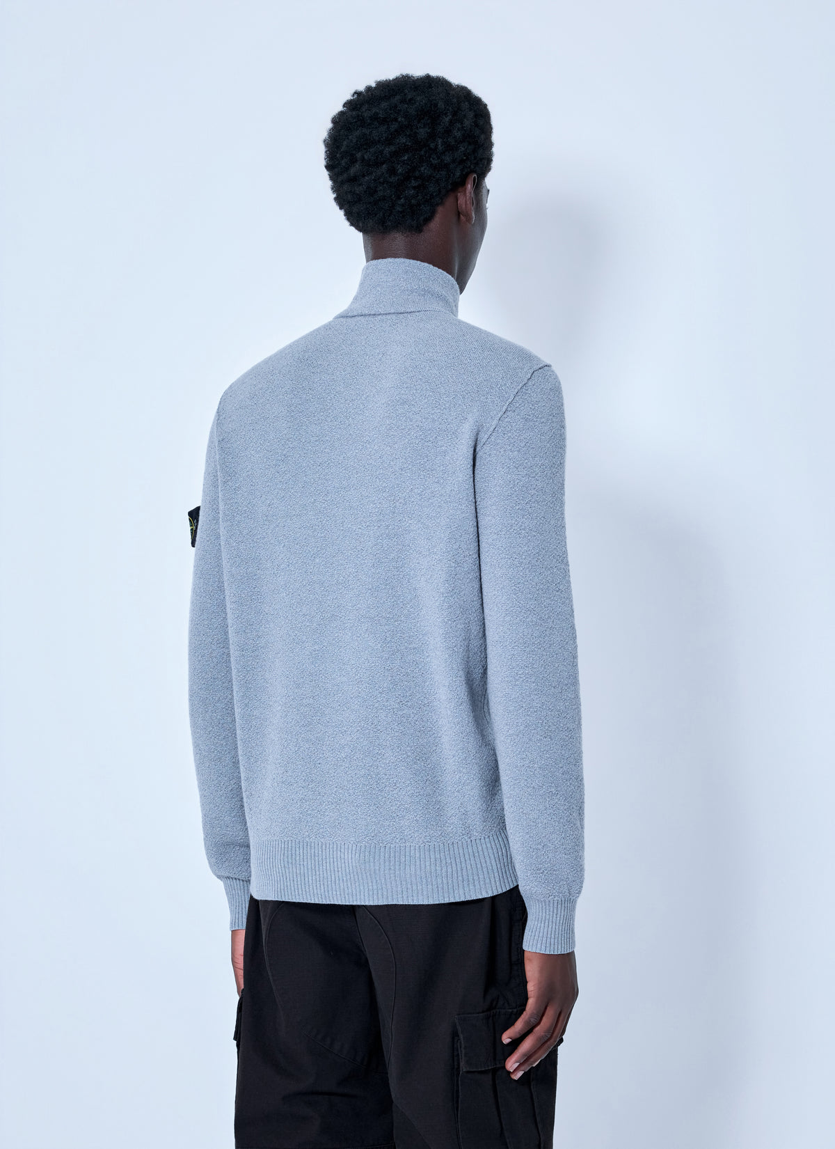 Stone Island Men Zip-Up Knit Sweater