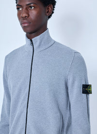 Stone Island Men Zip-Up Knit Sweater
