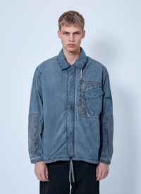 Stone Island Stone Island Men Washed Overshirt With Drawstring Hem