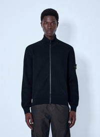 Stone Island Men Ribbed Zip-Up Jacket