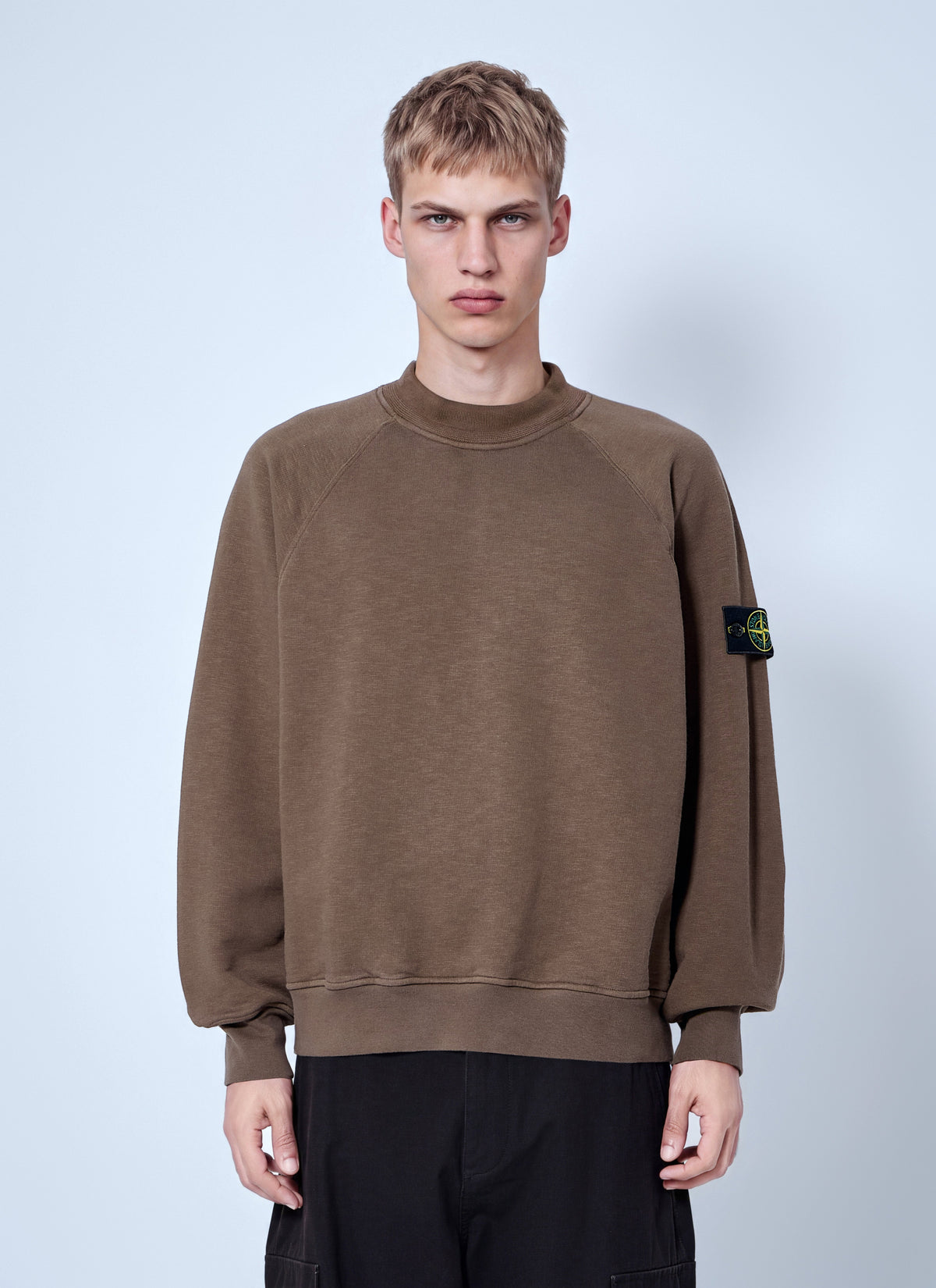 Stone Island Men Sweatshirt With Logo Patch