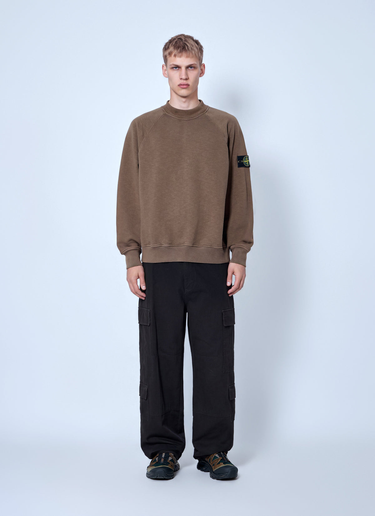 Stone Island Men Sweatshirt With Logo Patch