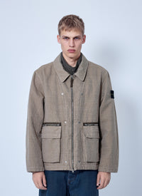 Stone Island Men Textured Zip Jacket
