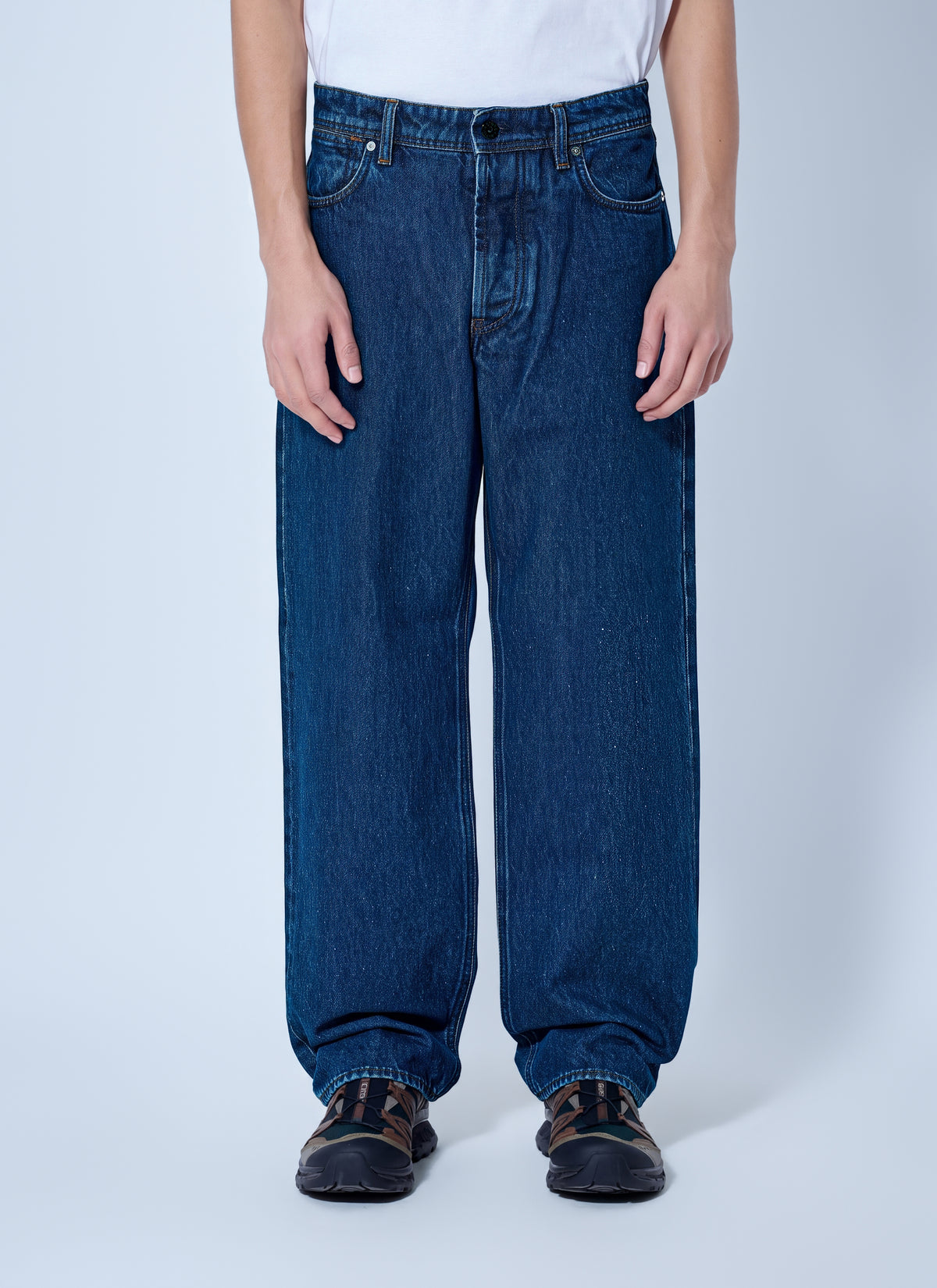 Stone Island Men Five-Pocket Straight-Leg Jeans