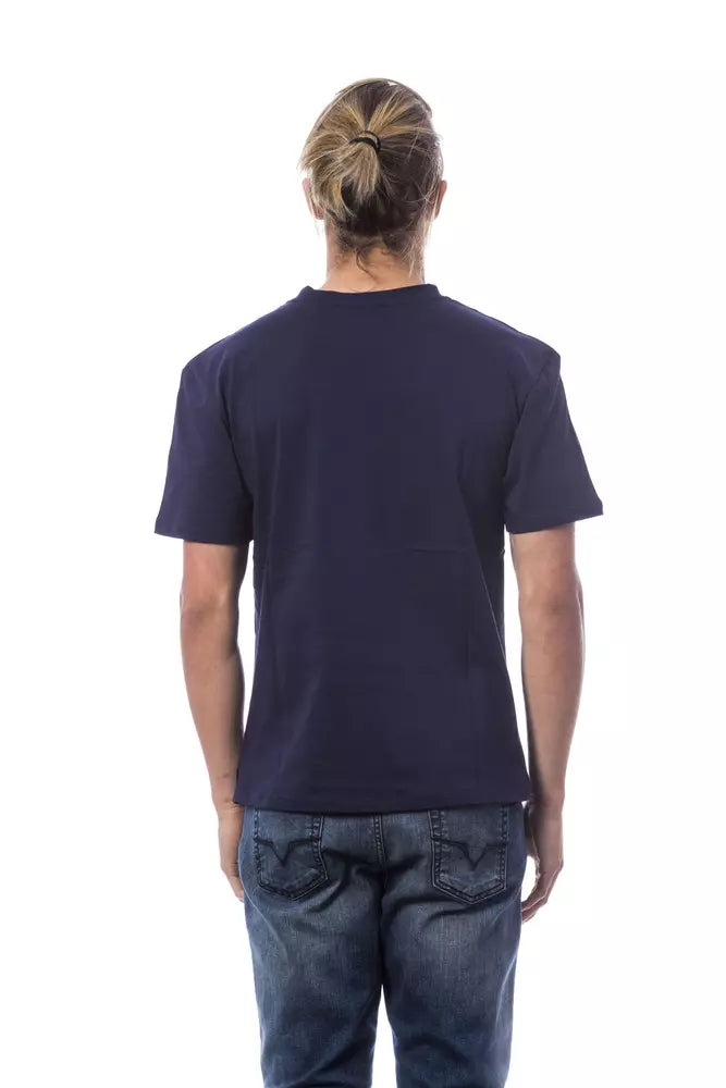 Verri Blue Cotton Men Men's T-Shirt