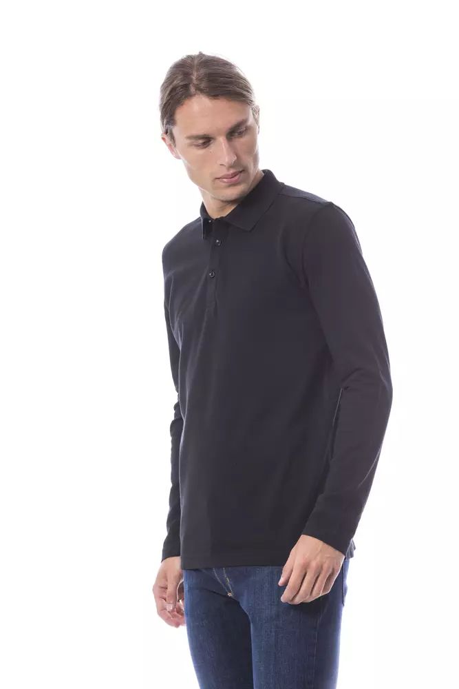 Verri Black Cotton Men Polo Men's Shirt