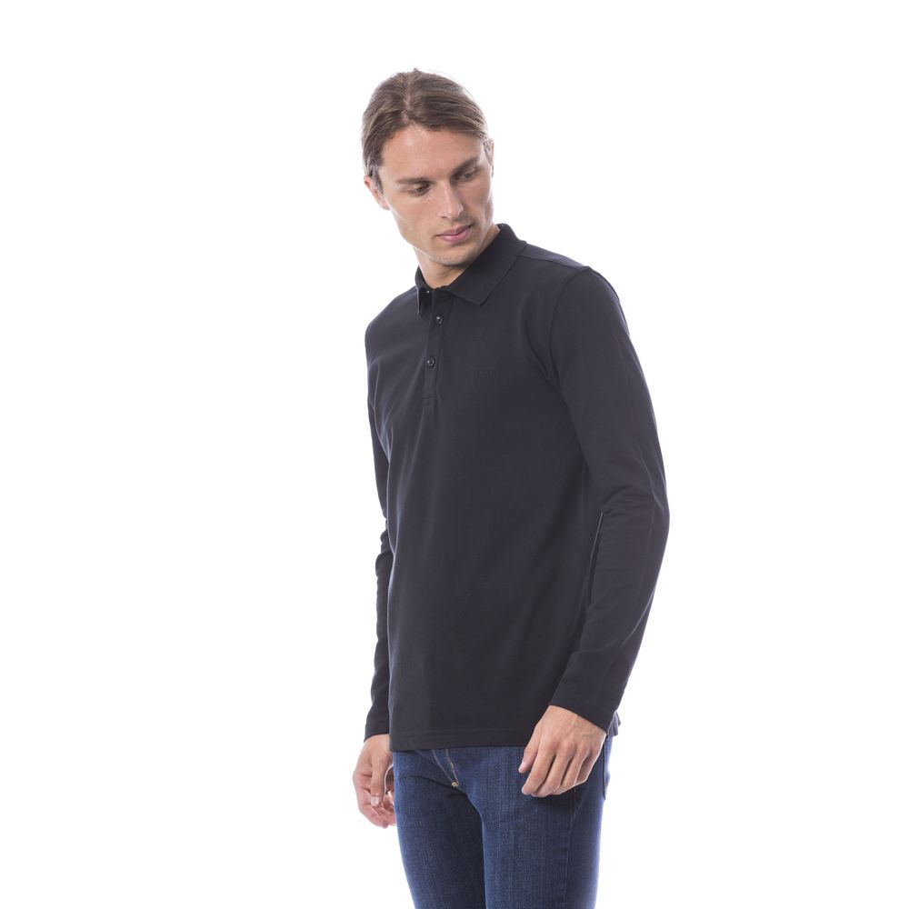 Verri Black Cotton Men Polo Men's Shirt