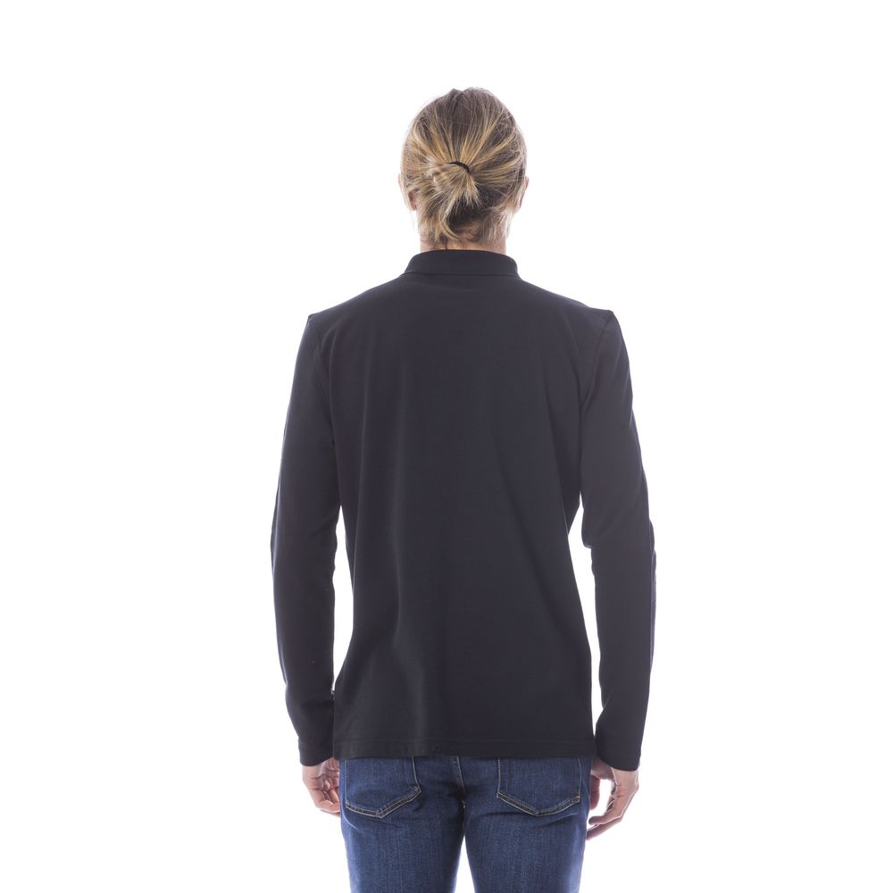 Verri Black Cotton Men Polo Men's Shirt