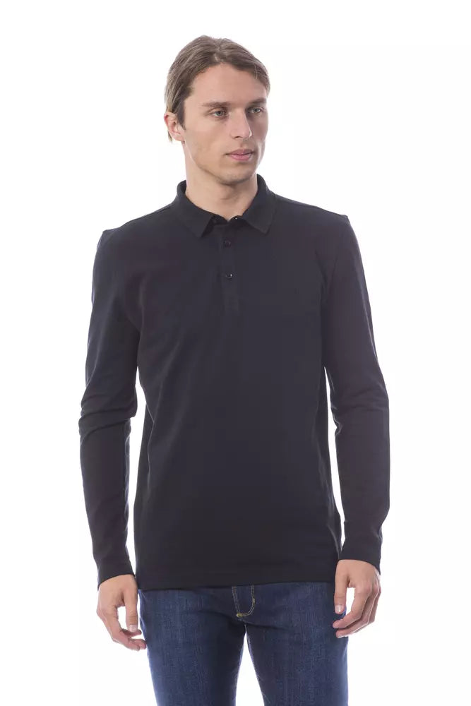Verri Black Cotton Men Polo Men's Shirt