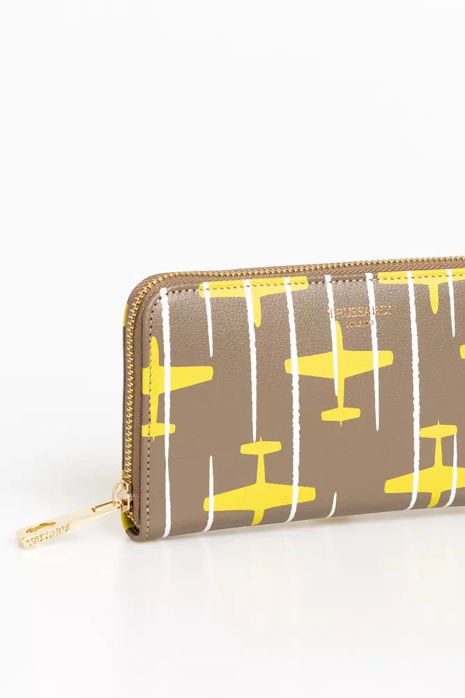 Trussardi Beige Leather Women Women's Wallet