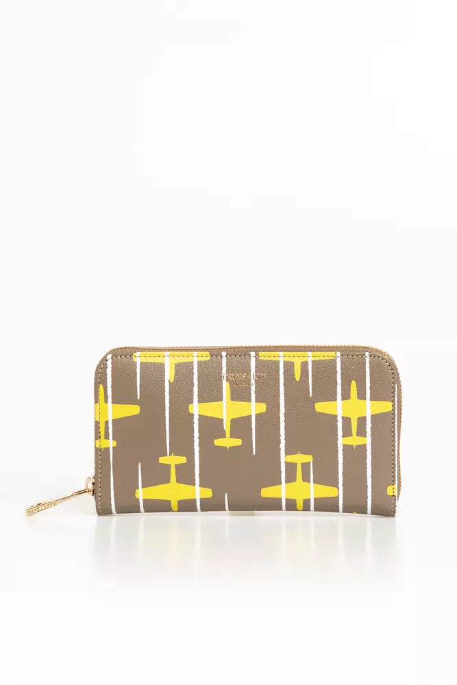 Trussardi Beige Leather Women Women's Wallet