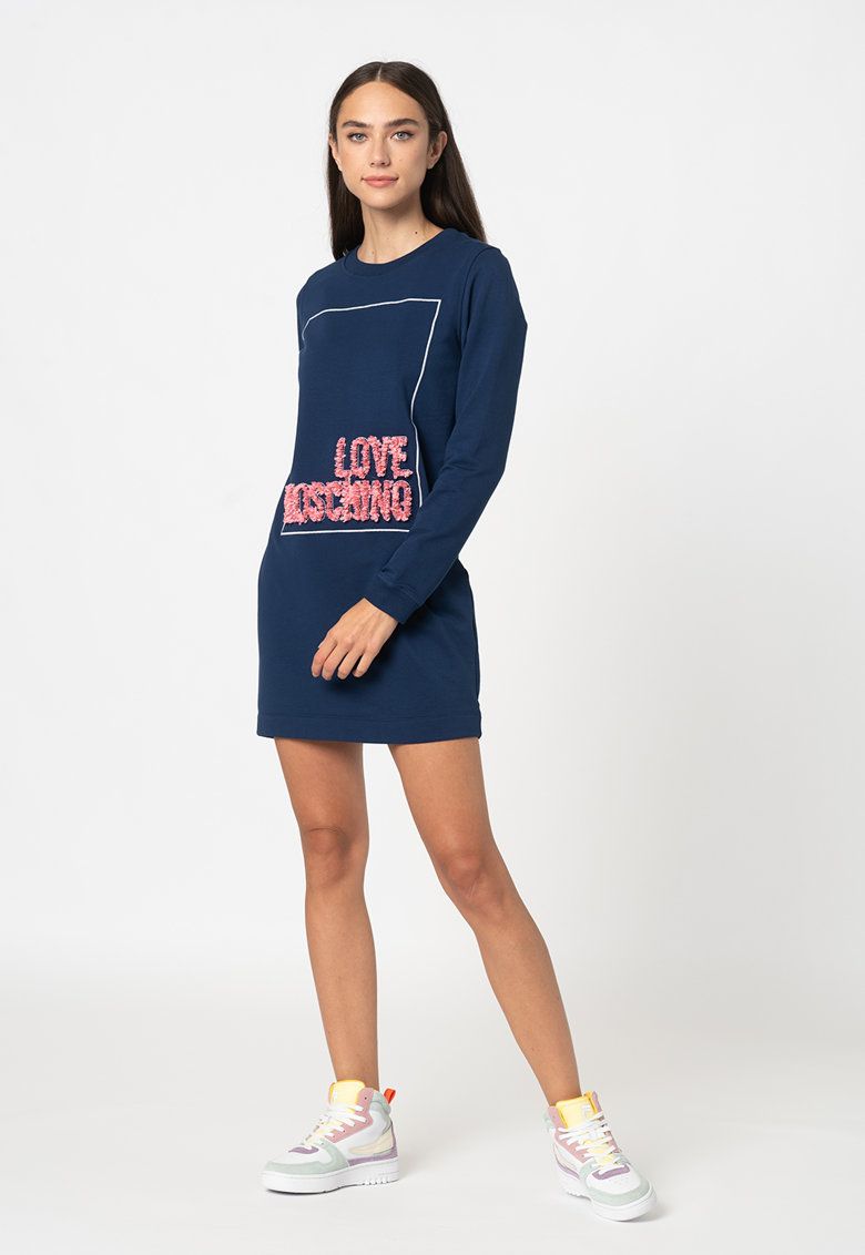 Love Moschino Blue Cotton Women Women's Dress
