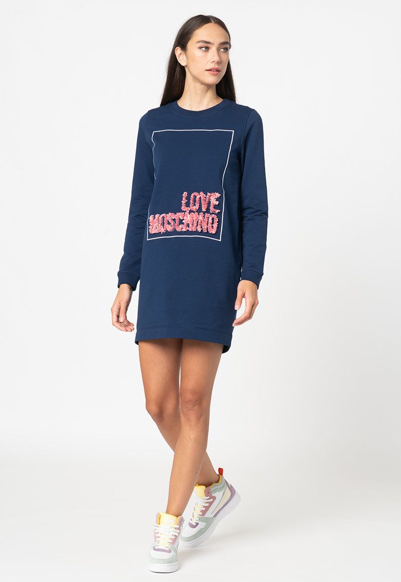 Love Moschino Blue Cotton Women Women's Dress