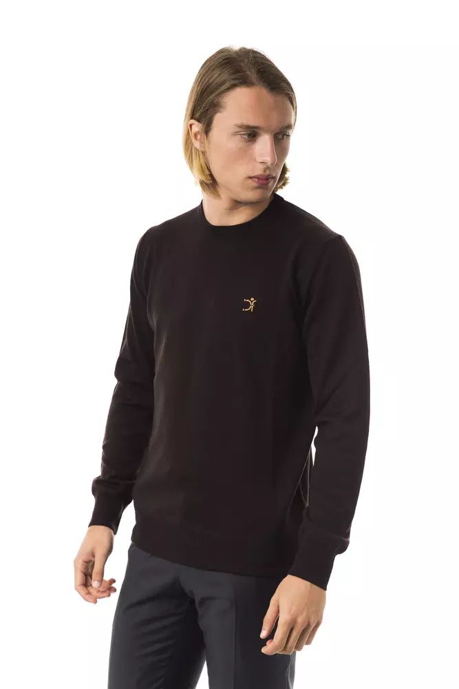 Uominitaliani Brown Merino Men Men's Sweater