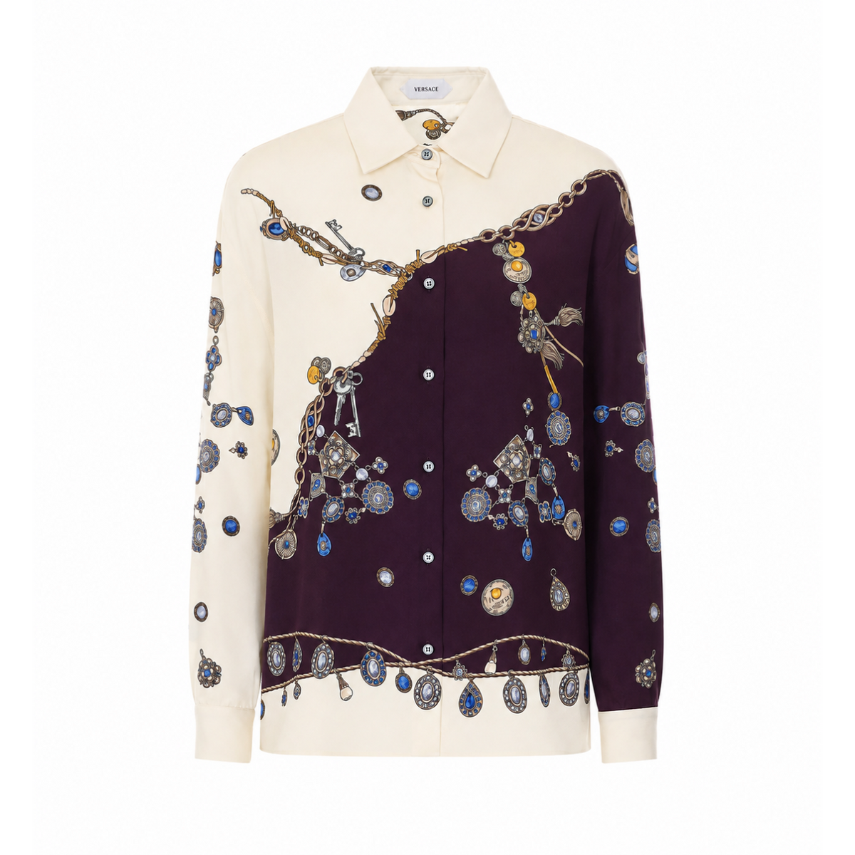 Versace Versace Women Stolen Jewels Print Shirt