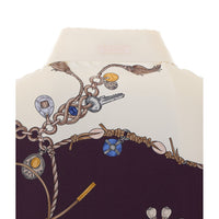 Versace Versace Women Stolen Jewels Print Shirt