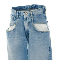 Maison Margiela Women Straight Jeans With Contrasted Pockets