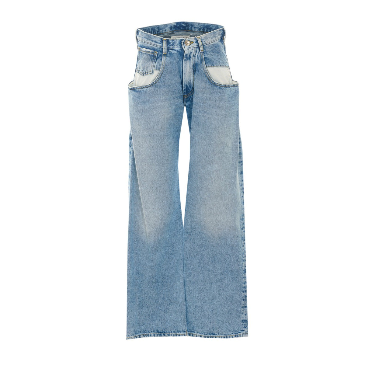 Maison Margiela Women Straight Jeans With Contrasted Pockets