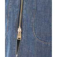 Fendi Fendi Women Straight Midi Denim Skirt